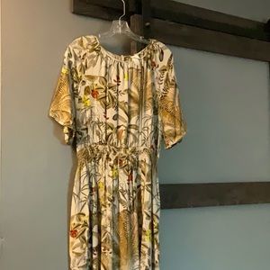 Tropical print dress